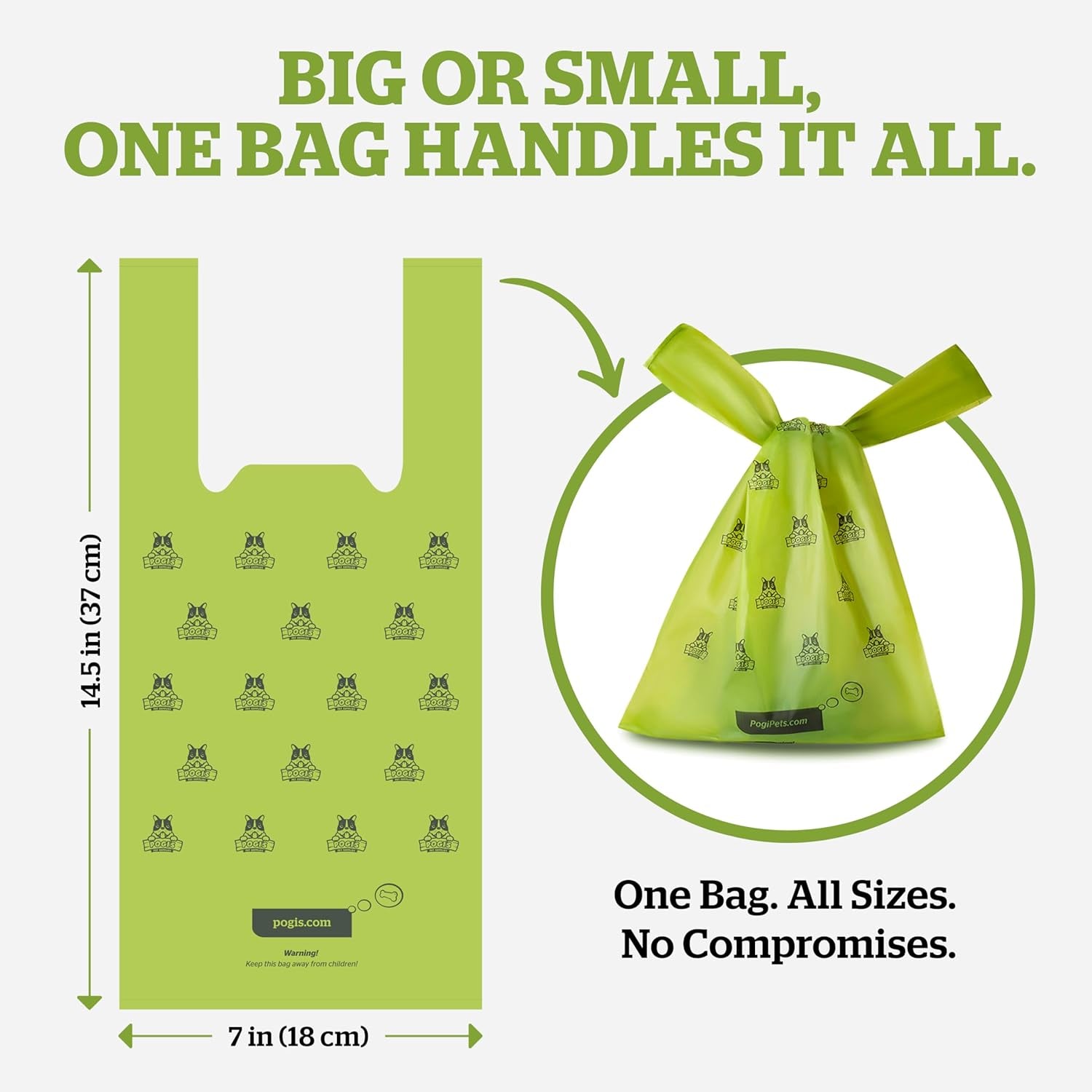 Pogi'S Dog Poop Bags with Handles Bulk - 900 Doggy Poop Bags with Easy-Tie Handles - Leak-Proof, Ultra Thick, Scented Poop Bags for Dogs, Cat Poop Bags